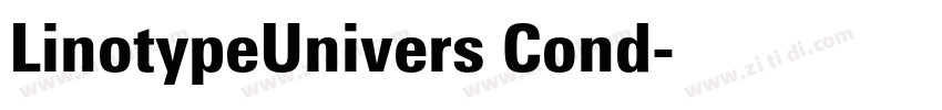 LinotypeUnivers Cond字体转换